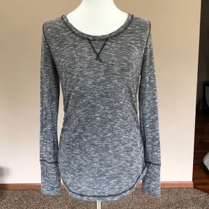 Black and gray Maternity long sleeve shirt